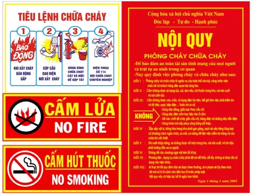 Bộ nội quy – tiêu lệnh PCCC