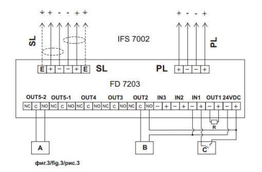 Module giám sát điều khiển 1 ngõ vào 1 ngõ ra FD7203 Unipos