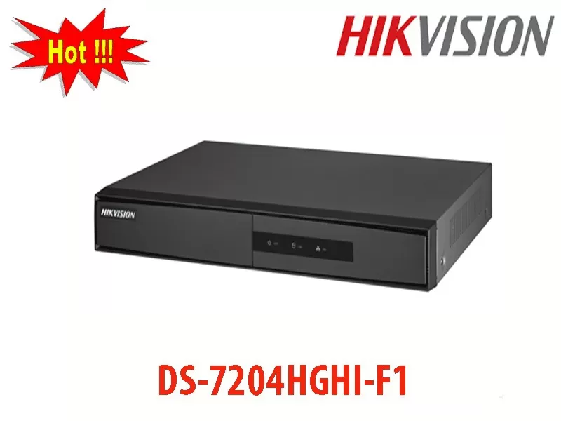 Đầu ghi hình HD-TVI 4 kênh TURBO 3.0 HIKVISION DS-7204HGHI-F1(S)