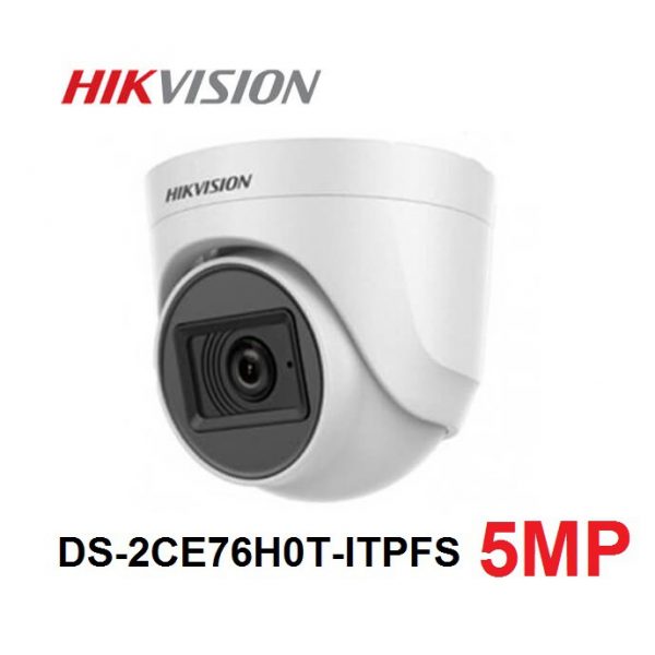Camera Dome HD-TVI hồng ngoại 5.0 Megapixel HIKVISION DS-2CE76H0T-ITPFS