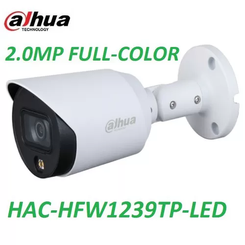 Camera HDCVI 2MP Full Color DAHUA DH-HAC-HFW1239TP-LED