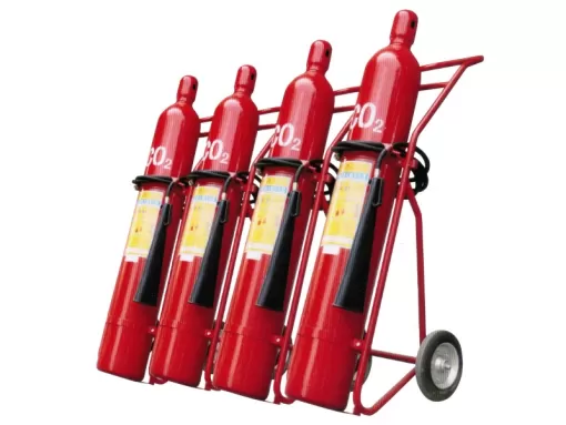 BÌNH CHỮA CHÁY KHÍ CO2 24KG MT24 LOẠI LỚN CÓ XE ĐẨY