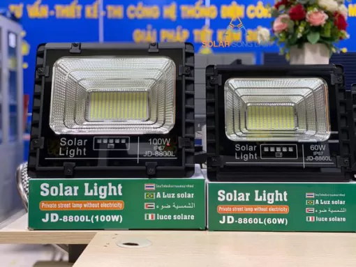Đèn năng lượng mặt trời 100W JD8800L Jindian