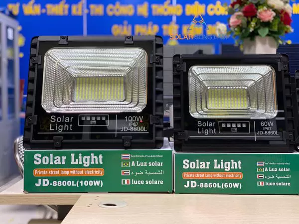 Đèn năng lượng mặt trời 100W JD8800L Jindian