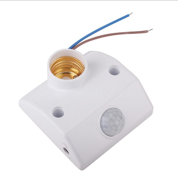 Đui đèn cảm ứng cao cấp (Lắp tường hoặc trần, cấp nguồn điện 220VAC)(Chỉnh được thời gian, độ lux)
