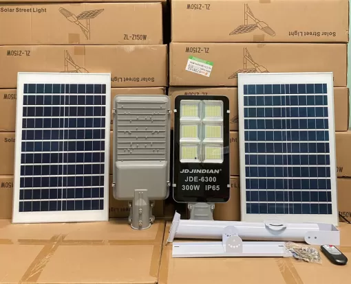 Đèn Đường Năng Lượng Mặt Trời 300W Jindian JDE-6300